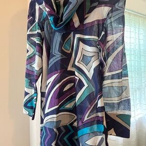 Gretchen Scott cotton Cowl Neck tunic